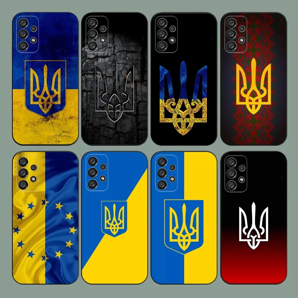 U-Ukraine Flag  Phone Case For Samsung Galaxy A20,A21s,A22,A31,A32,A52,A53,A72,73,A80,A91 Soft Black Cover