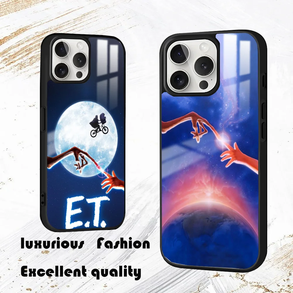 E.T.the Extra-Terrestrial Phone Case For iPhone 16 15 14 13 12 11 Pro Max Plus Mini PC Fashion High Quality mirror phone case