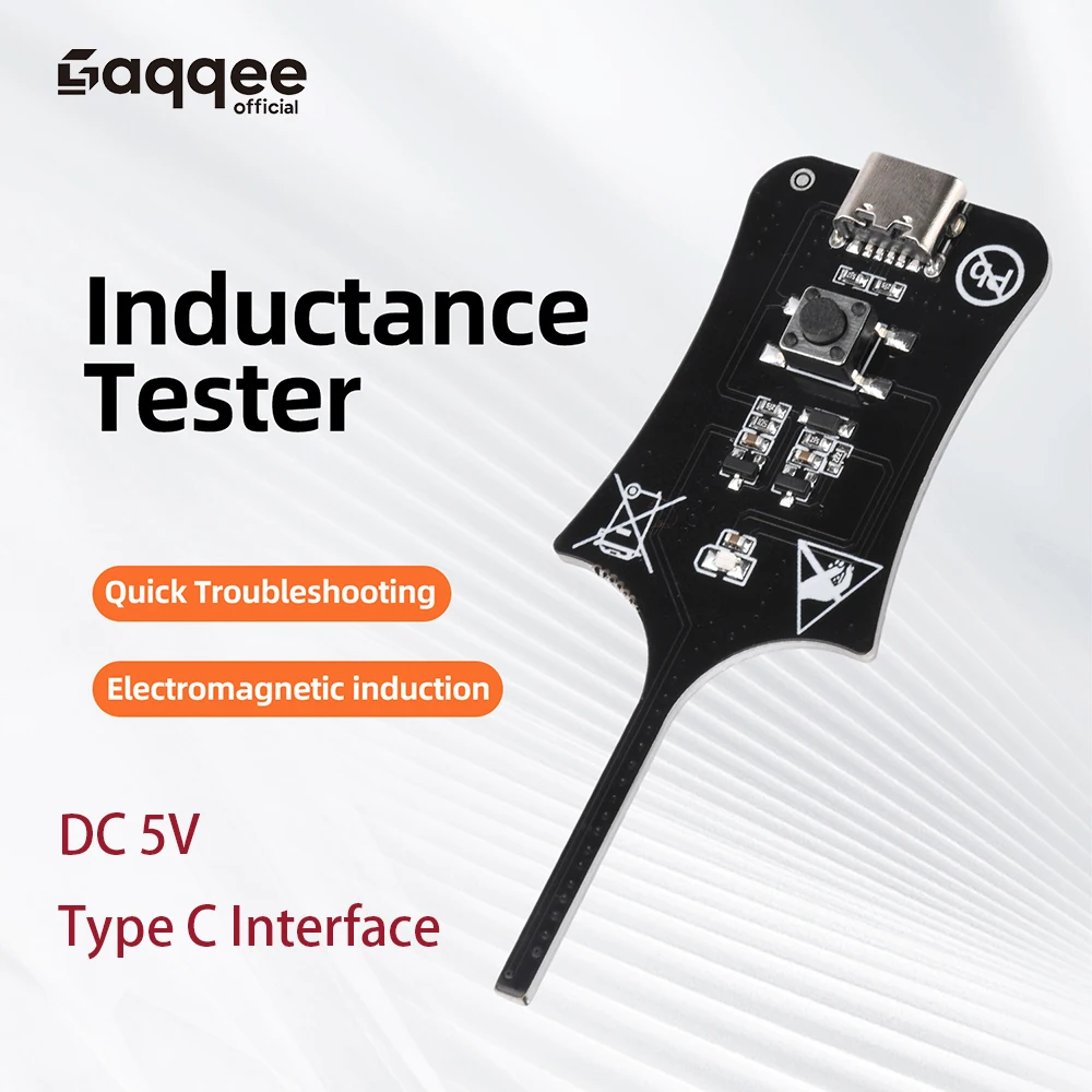 DC5V Motherboard Coil Tester Capacitance Inductor Detector Tool Electromagnetic Induction Quick Fault Inductance Checking Type C