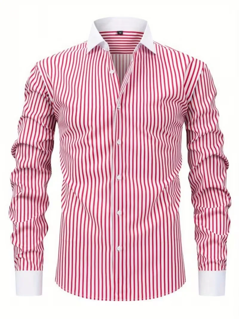 

2026 Men's long-sleeve shirt for everyday casual wear, men's long-sleeve casual shirt, trendy loose-fit for men