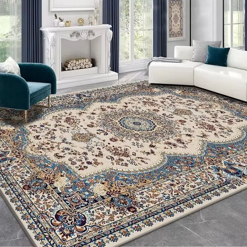 VIKAMA Vintage Persian Area Rugs: Durable, Non-Slip Rugs for the Living Room and Bedroom, Light Luxury Home Decor