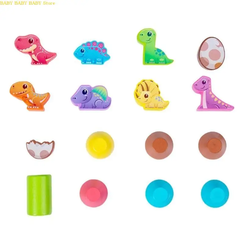 

Q81A Preschool Dinosaur Balancing Block Board Game Toy For Toddler Early Education