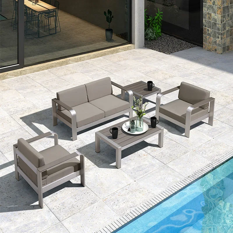 أرائك حديقة بتصميم بسيط على الطراز الإيطالي أرائك حديقة فاخرة على مهل أرائك حديقة فيلا للاسترخاء أثاث خارجي Divano HBOS