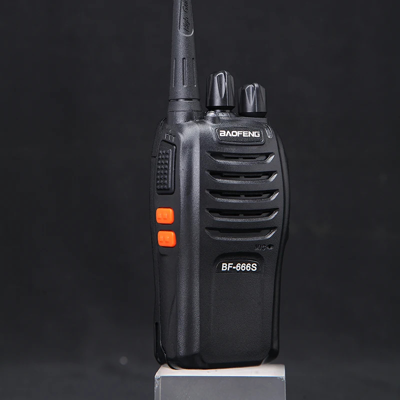 2PCS Safe and reliable Baofeng/BF-666S 2800mAh 5W 3km-5km walkie talkie, suitable for outdoor battlefields and indoor