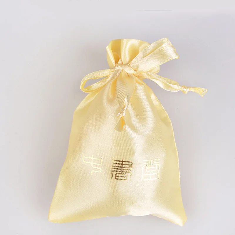 small satin fabric jewelry drawstring bag wholesale custom 10*14cm pouch for jewelry dust