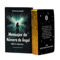 Angel Number Messages Oracle Cards Deck Angel Number Messages Affirmation Oracle Deck, 53 Cards Gold Gilded Edge