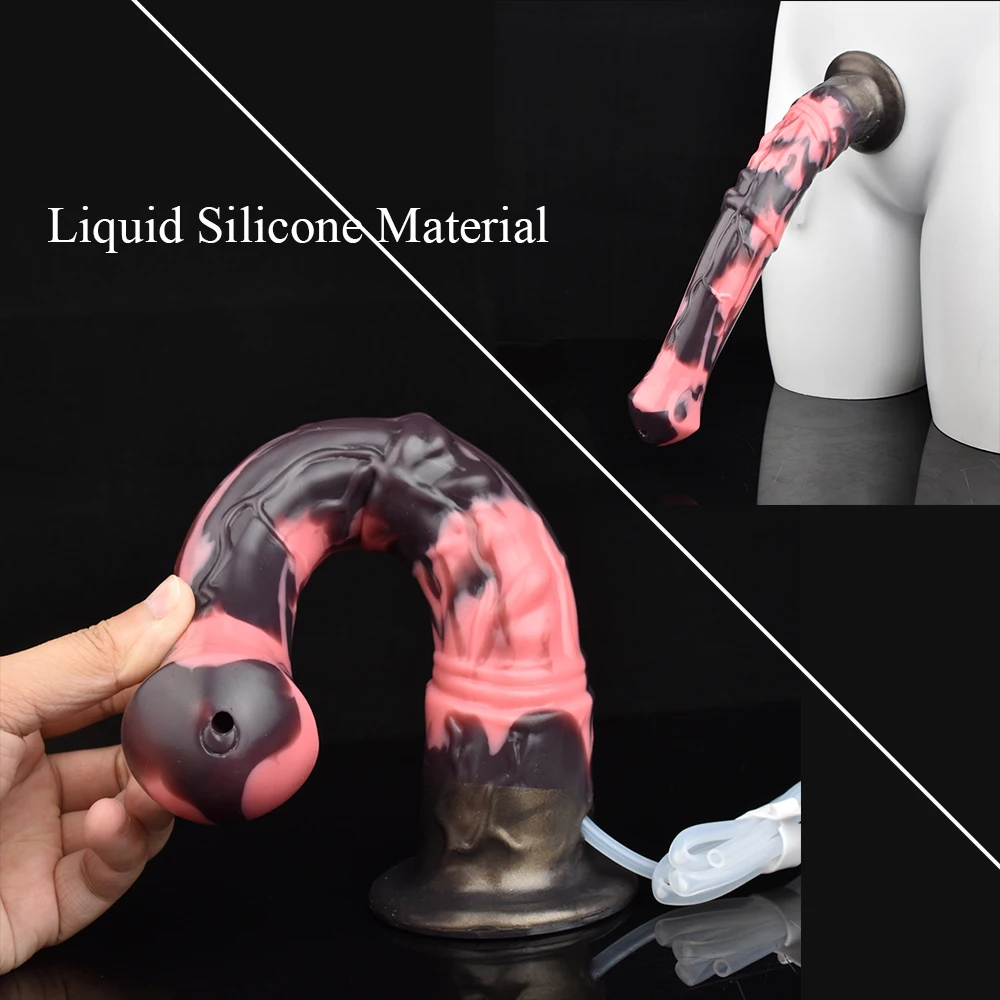 YOCY التدفق طويل الحصان القضيب سيليكون الشرج موسع مع مصاصة الإناث الاستمناء الوحش دسار الجنس لعب لتدليك الكبار