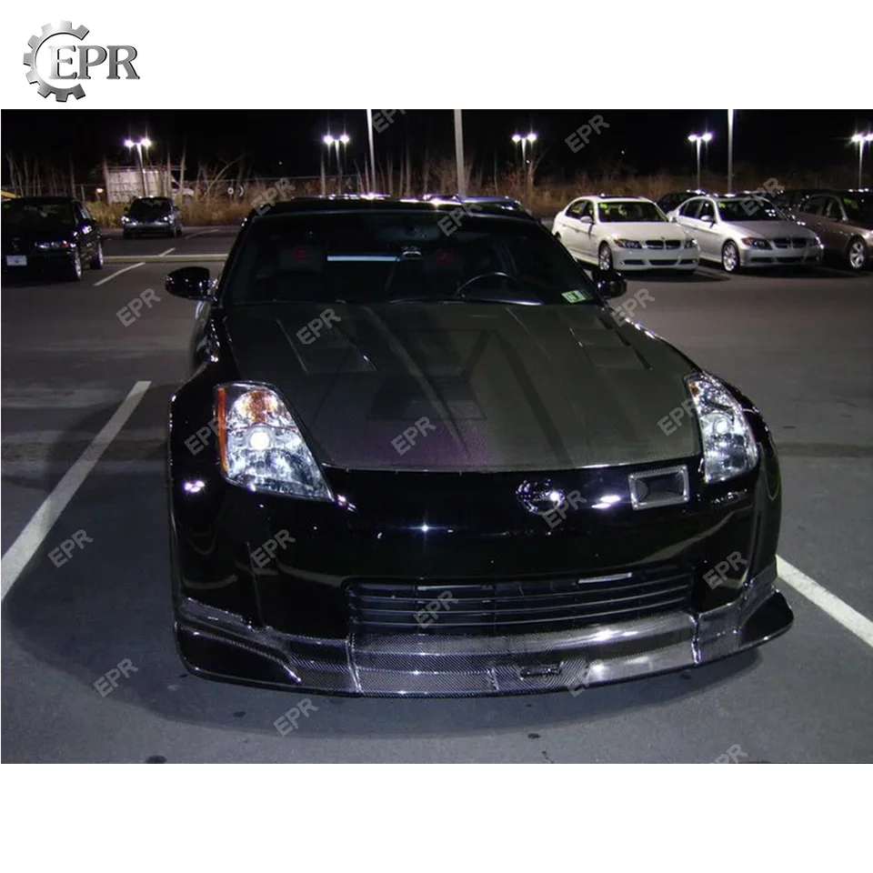 For Nissan 350Z (2003-2006) Early Carbon Fiber Front Bumper Lip Body Kit  Car Styling Car Tuning Part For 350Z C West Front Lip - AliExpress 34
