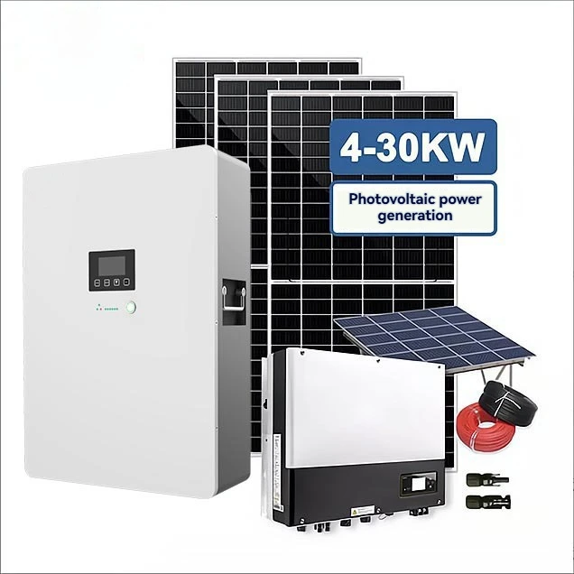 Complete Set 3-20kw Stackable Hybrid Grid Solar Power System with LiFePO4 Battery IP65 RS485 CAN 51.2V