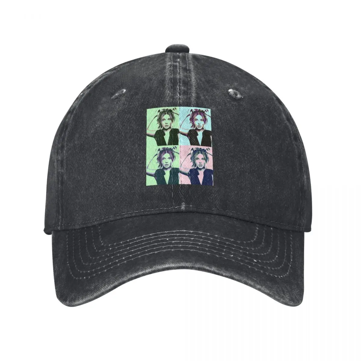 Millie Bobby Brown Pop Art Baseball Caps Fashion Denim Fabric Hats Outdoor Adjustable Casquette Hip Hop Baseball Cowboy Hat