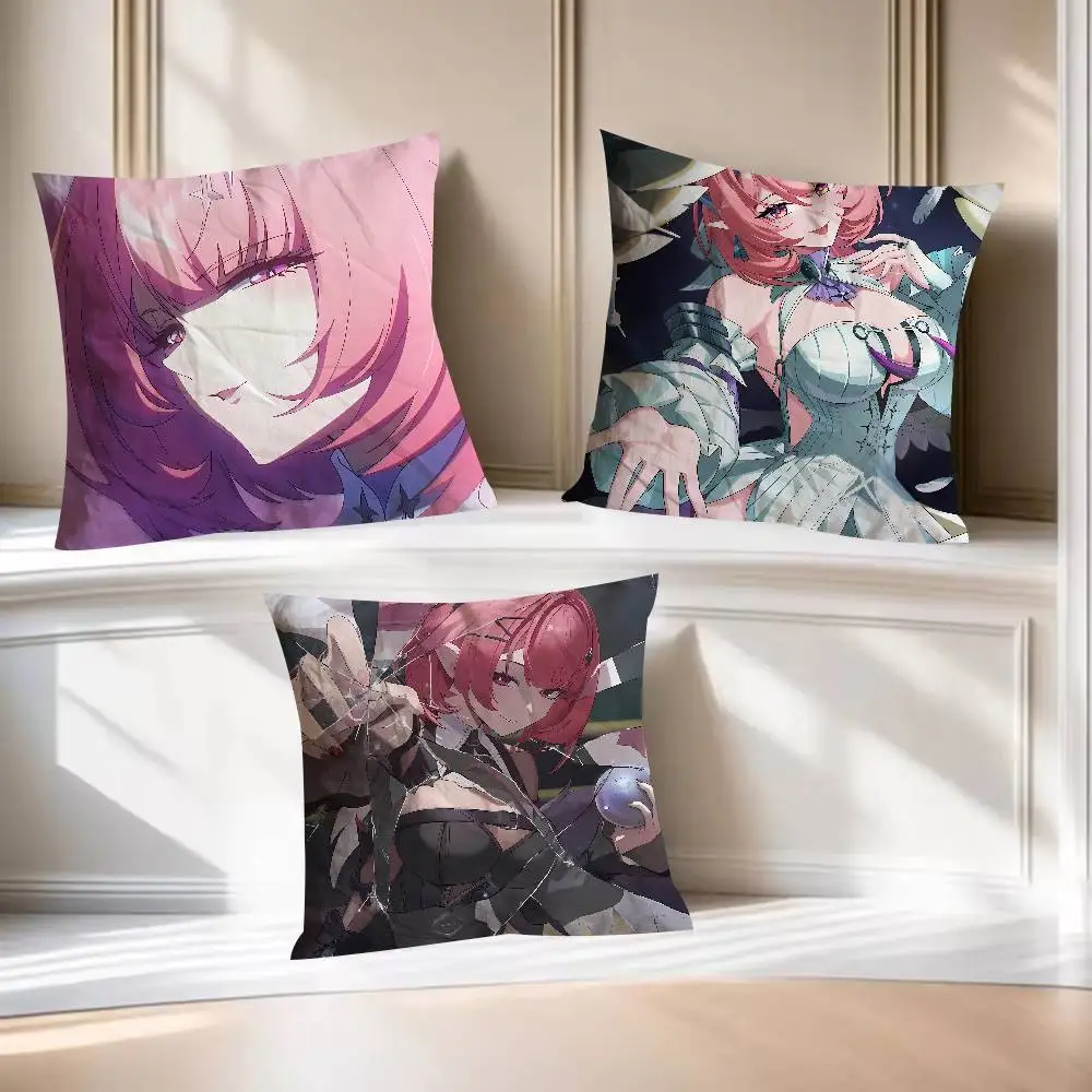 Kawaii Hot Pretty Girl Remielle ZZZ Game Cushion Cover Decor Home Throw Pillow Covers For Couch Camping Pillow Cover Decorations