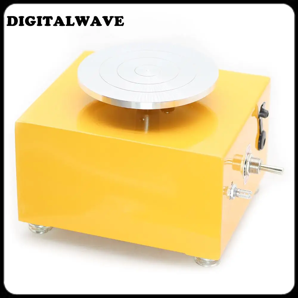 Electric Mini Pottery Wheel Ceramic Disc Pottery Machine 2000 rpm Turntable DIY Clay Tool Ceramic Shaping Tool for Ceramics Clay