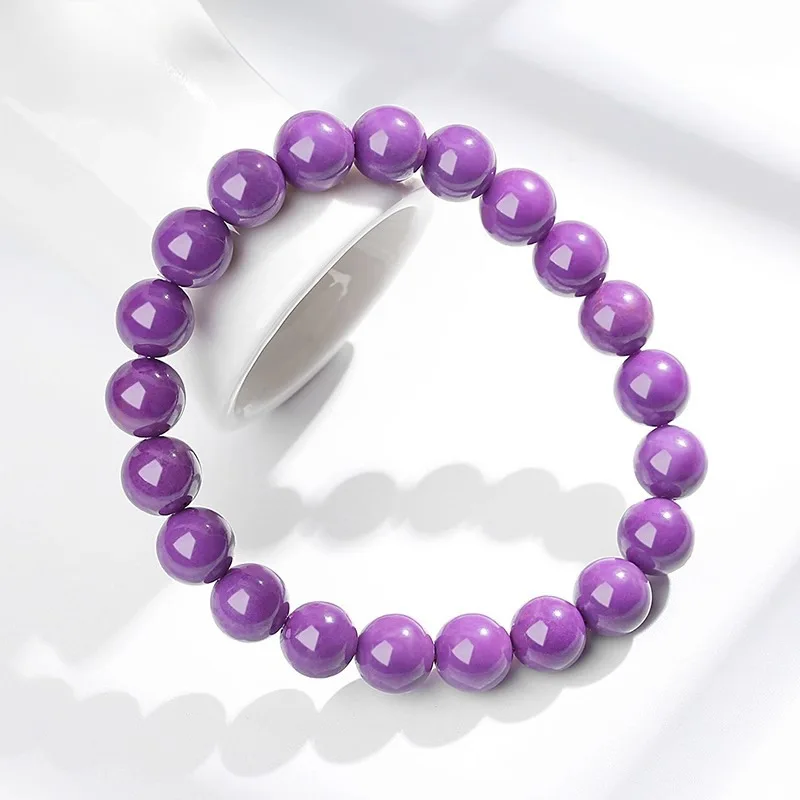Natural Mica Taro Purple Bracelet Single Circle Couple Style Jewelry