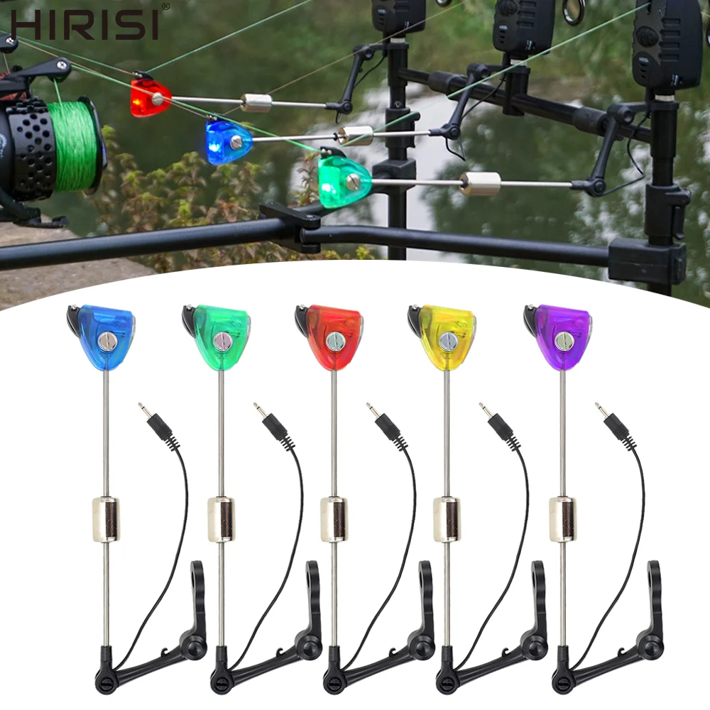 

Hirisi B2015 4 шт. светодиодный индикатор для ловли карпа, сигнализация с подсветкой, совместимый Swinger Essential, грубые аксессуары для рыбалки