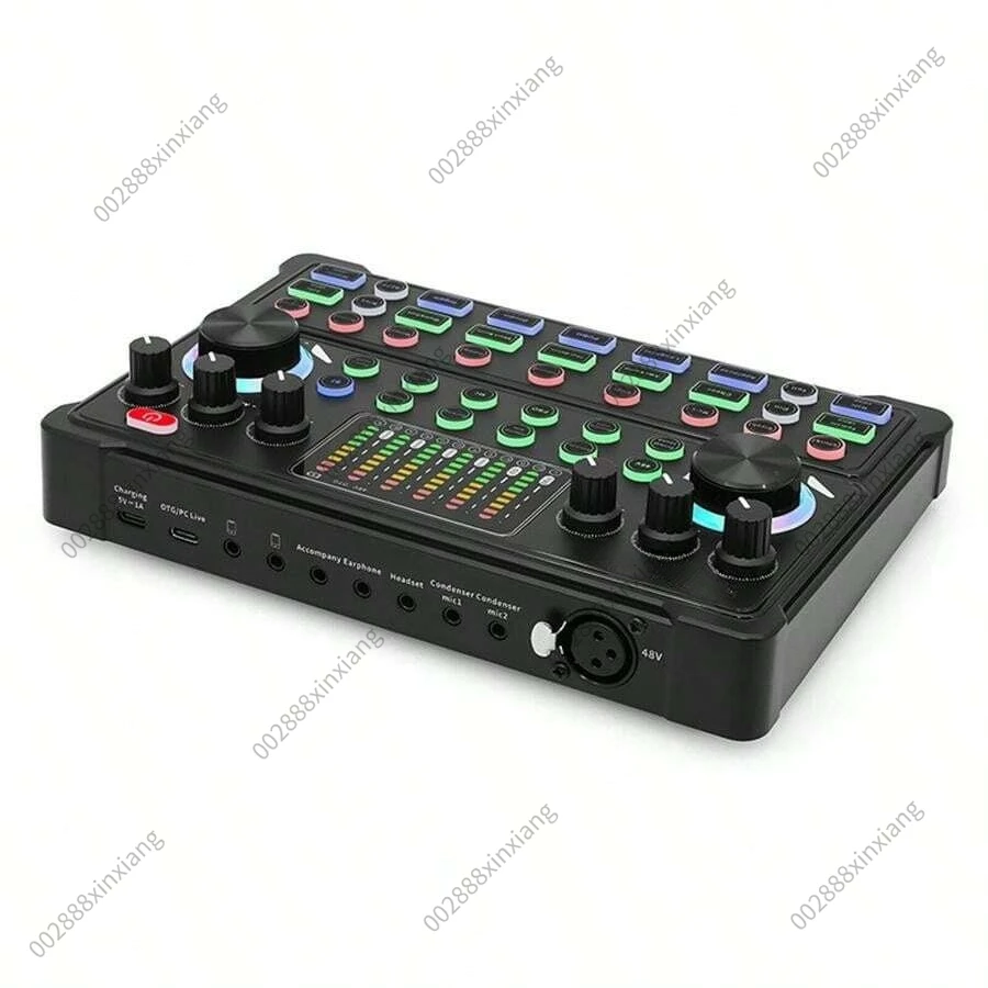 English Live Streaming Sound Card M3A Supports 48V Capacitor Microphone Sound Card Set, Can Be Paired with Microphone BM80