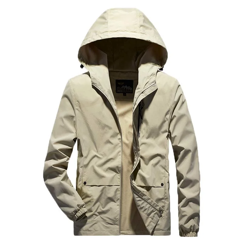 

2023 New Men Spring Autumn Casual Outdoor Waterproof Windproof Keep Warm Jacket Coats Business Windbreak