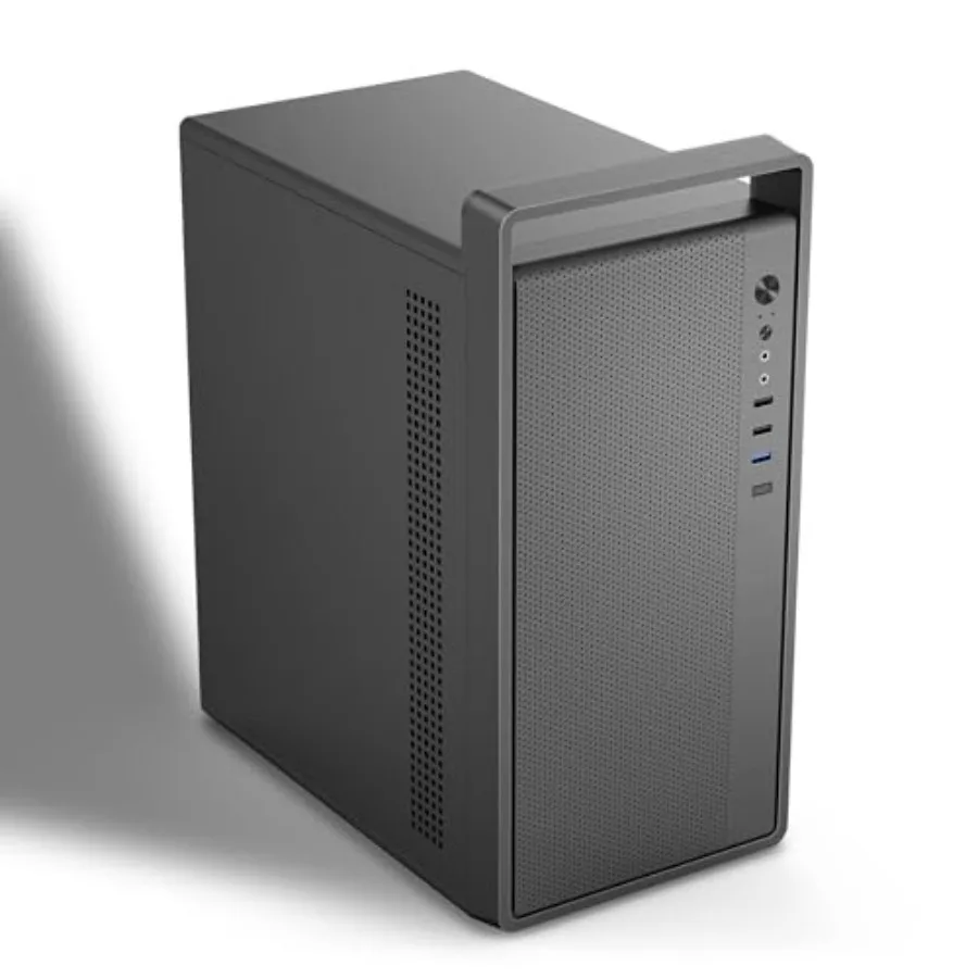 

Micro-ATX PC Case with Handle 0.7mm Steel Portable PC Case Fits max 260mm GPU and ATX PSU Pre-Installed 120mm *1 Rear Fan mini