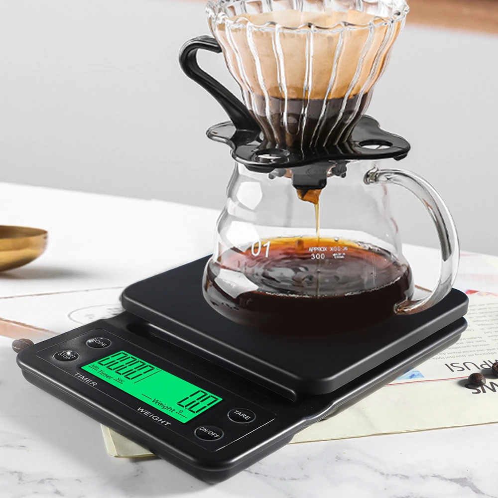 

Coffee Weighing Digital Kitchen Coffee Scale High Precision 0.1g Electronic Scale with Countdown Timer Home Barista Accessories