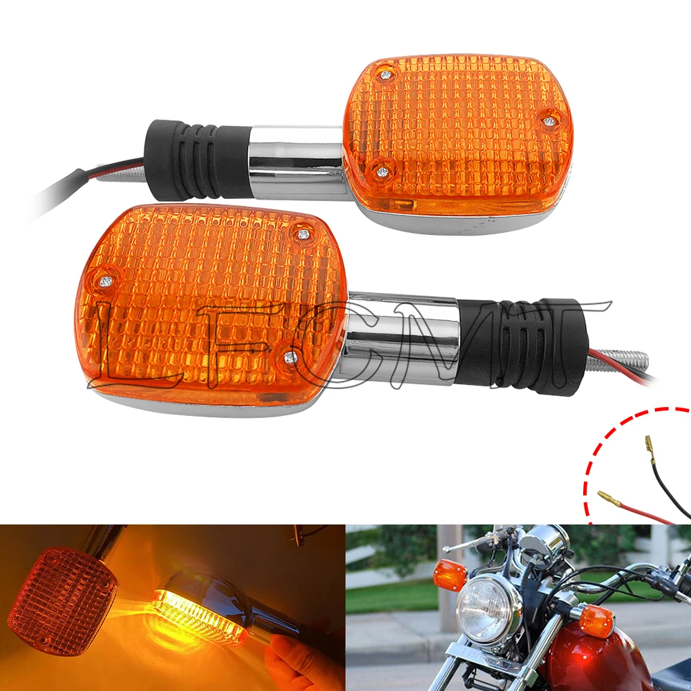 Turn Signal Blinker Light Fit for Honda Shadow VTX Steed Rebel Magna 250 400 750 VLX600 CA250 CMX250 CMX400 Motorcycle Indicator