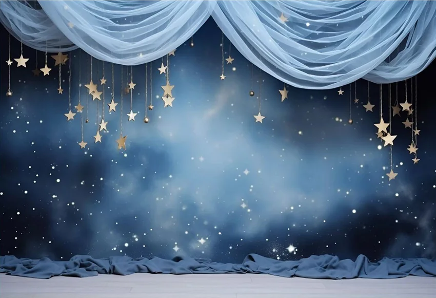 Mehofond Photography Background Glitter Stars Moon Curtain Child Birthday Party Cake Smach Portrait Decor Backdrop Photo Studio