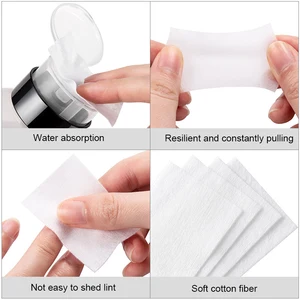 450 Stcs ohne Lints Emaille Remover Cotton Toalhetes saubere UV -Gel -Nagellackentfernung Kissen Papiere Reinigungswerkzeuge Hauptverkaufstücher für Maniküre - №7