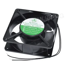 Genuine New For Bi-Sonic 4C-230HS AC230V 50/60Hz 22/19W Two Wires Square Cooling Fan