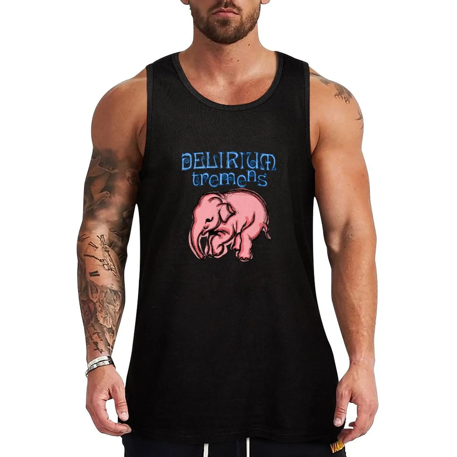 Delirium Pink Elephant POP Tank Top gym for men gym Men's t-shirts