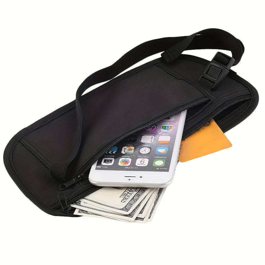 Anti-Theft Invisible Travel Waist Bag, Practical Wallet for Men & Women, Multi-functional Hidden Passport Money Belt & Chest Bag