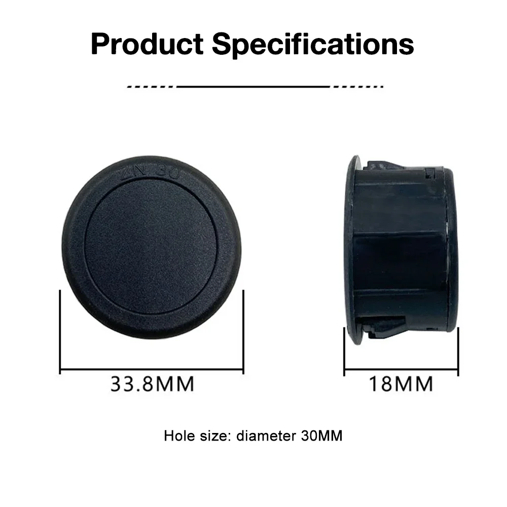 DC 4-100V Circular Two-line Voltmeter LED Digital Voltage Meter Regular Waterproof Version Reverse Connection Protection