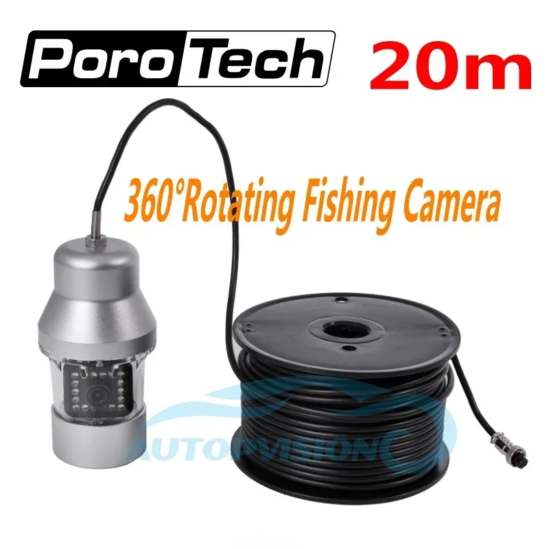 

F08S 20M 50M 100M Underwater Fish Camera 360 Degree Rotating Fishing Camera Sony CCD 1000TVL HD Color Video Camera Fish Finder