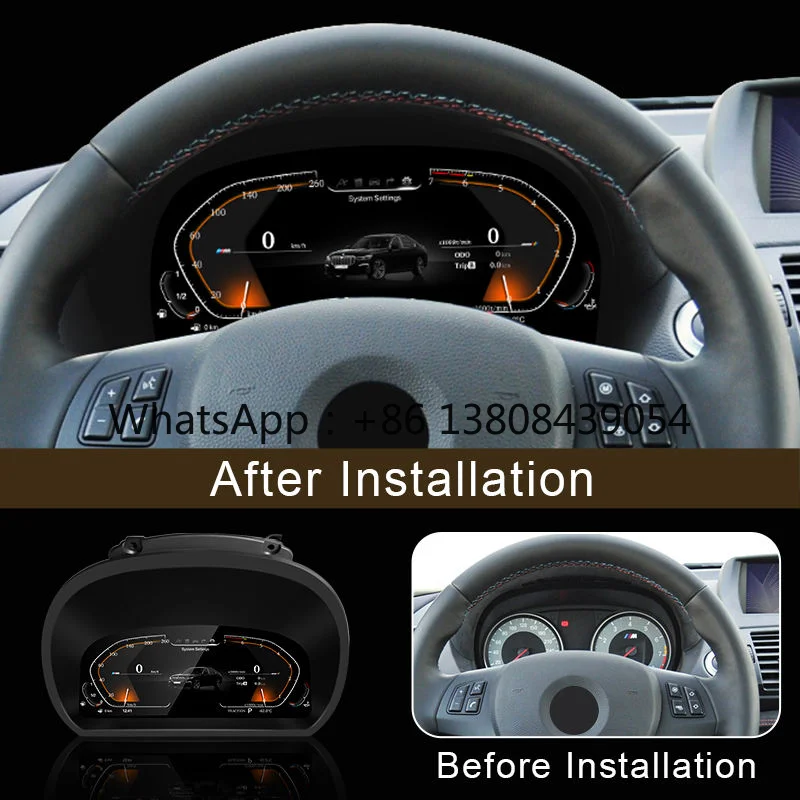 12.3 Inch LCD Speedometer Digital Dashboard Cluster Instrument Speed Screen with LINUX System for BMW 1 Series E87 2006-2011