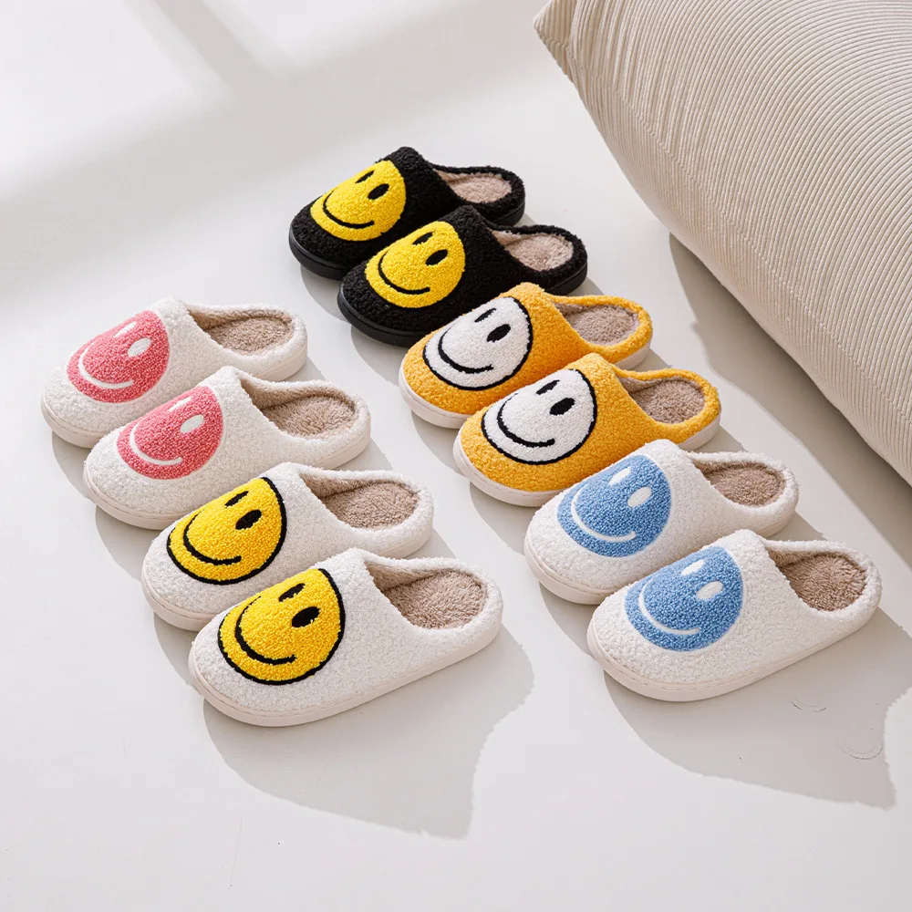 Men's Winter Classy Cotton Slippers Indoor Home Plush Warm Pregnant Women's Confinement Shoes Couple Slippers Fleece-Lined Men's Autumn and Winter