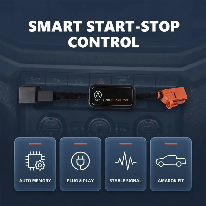 Auto Start Stop Disabler Fit for Volkswagen Amarok 2010-2020, Engine Idle Stop Control Sensor Mod Accessory