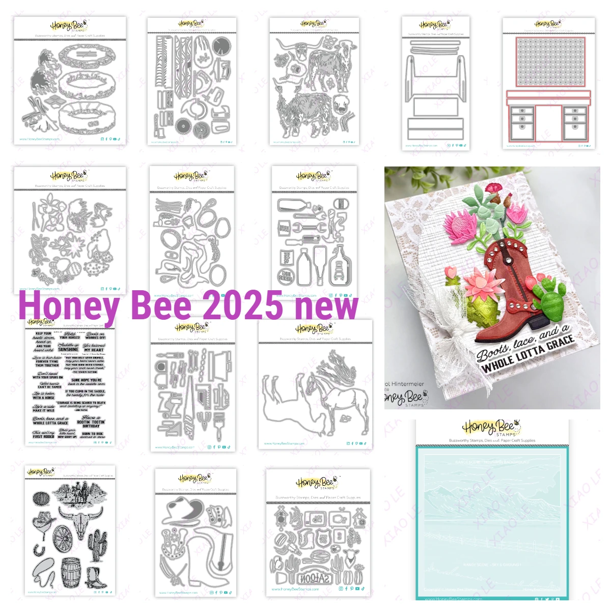 

Metal Cutting Dies and Stamps DIY Scrapbooking Card Stencil Paper Cards Handmade Album Stamp Tool Box Add-On Dies Honey Bee New