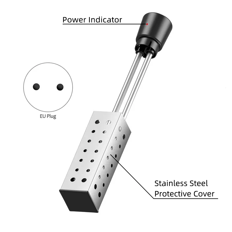 2500W Electric Heater Boiler Water Heating Elements Set temperature Portable Immersion Suspension Bathroom Swimming Pool EU Plug