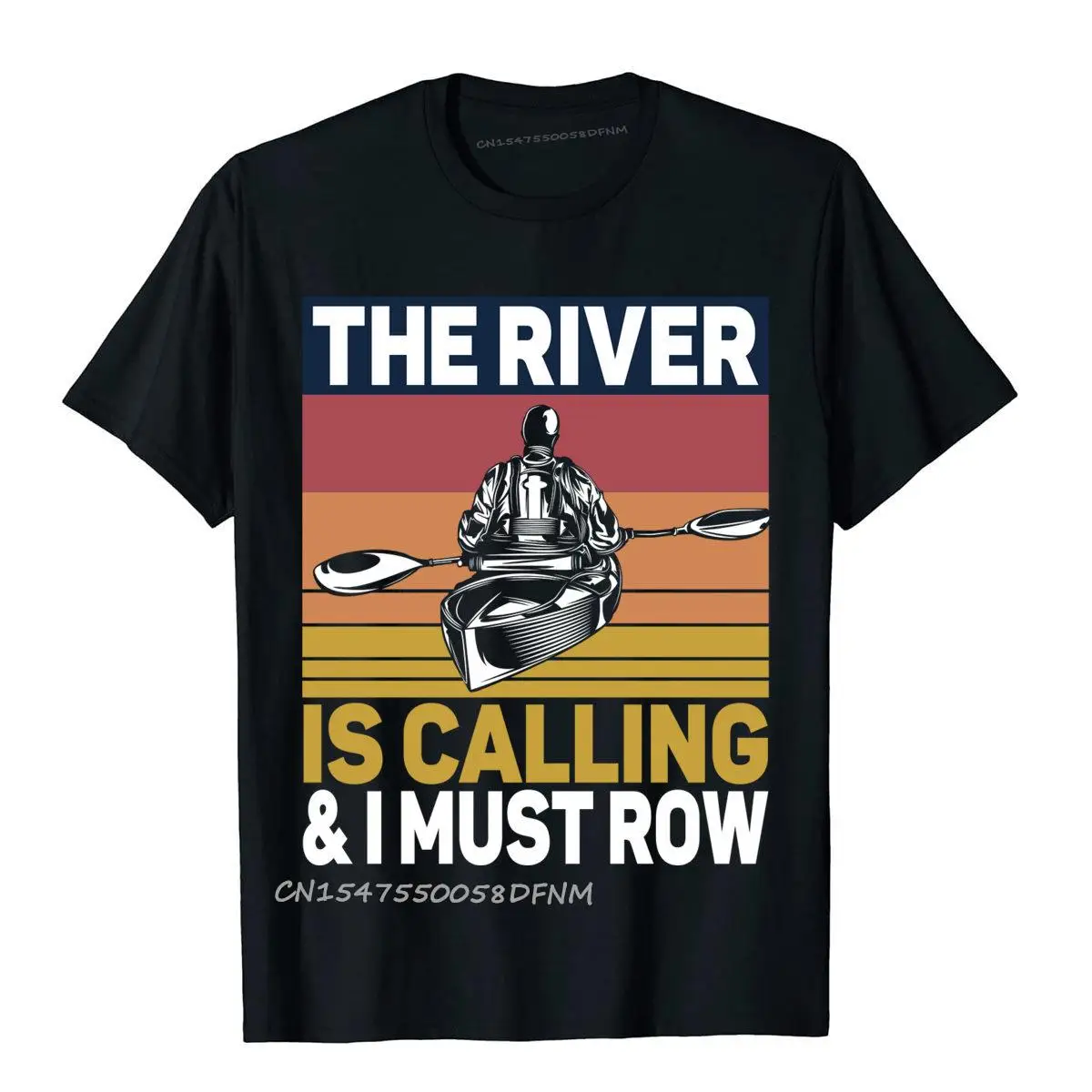 

Kayaking The River Is Calling Cheap Printed On Tops T Shirt Premium Cotton T Shirt For Men Crazy