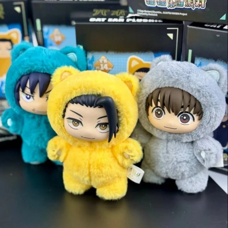 Miniso populer dan laris manis, Eaki Jujutsu Kaisen Season 2 Cat Park Party Five Satoru blind box boneka plush gantungan tas model seri