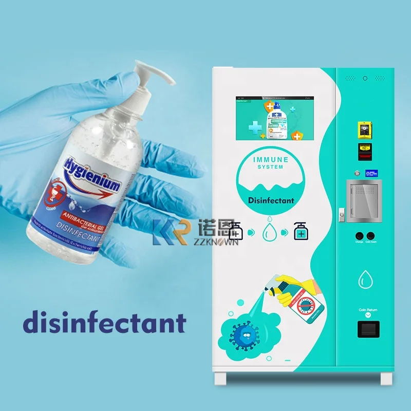 24 Hours Service Touch Screen Custom Combo Vending Machines Automatic Laundry Liquid Detergent Vending Machine for Sale