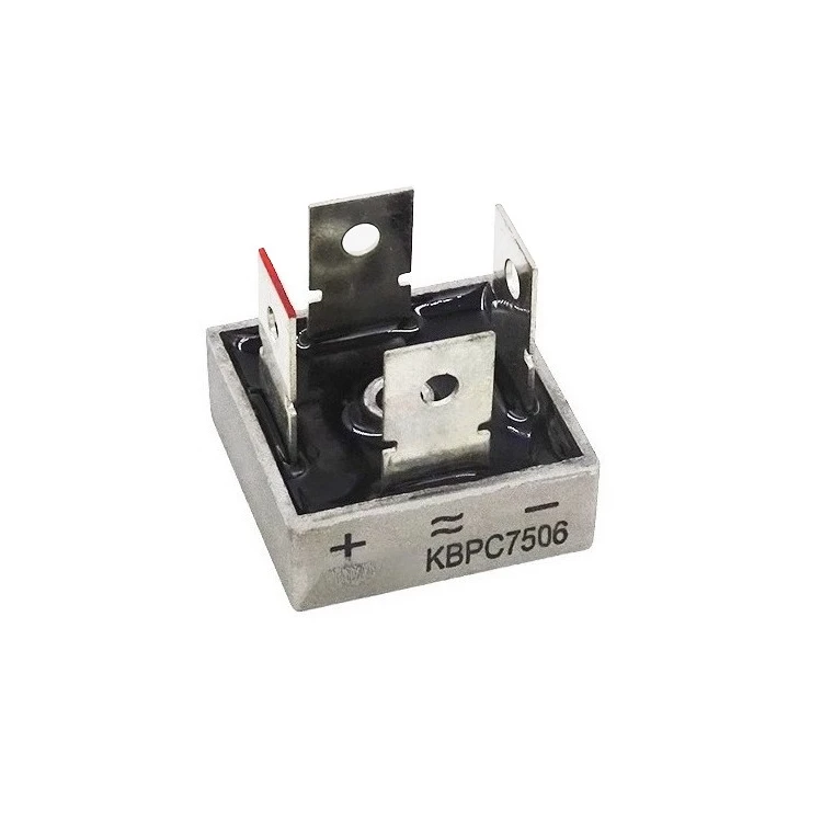 

12 В 15 В 24 В низковольтный сильный ток 75 А однофазный выпрямительный мост KBPC7502 KBPC7504 KBPC7506