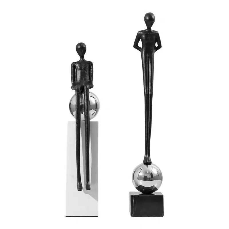 

Nordic modern abstract long-legged figure sculpture ornament home living room TV cabinet porch cabinet model room decoration
