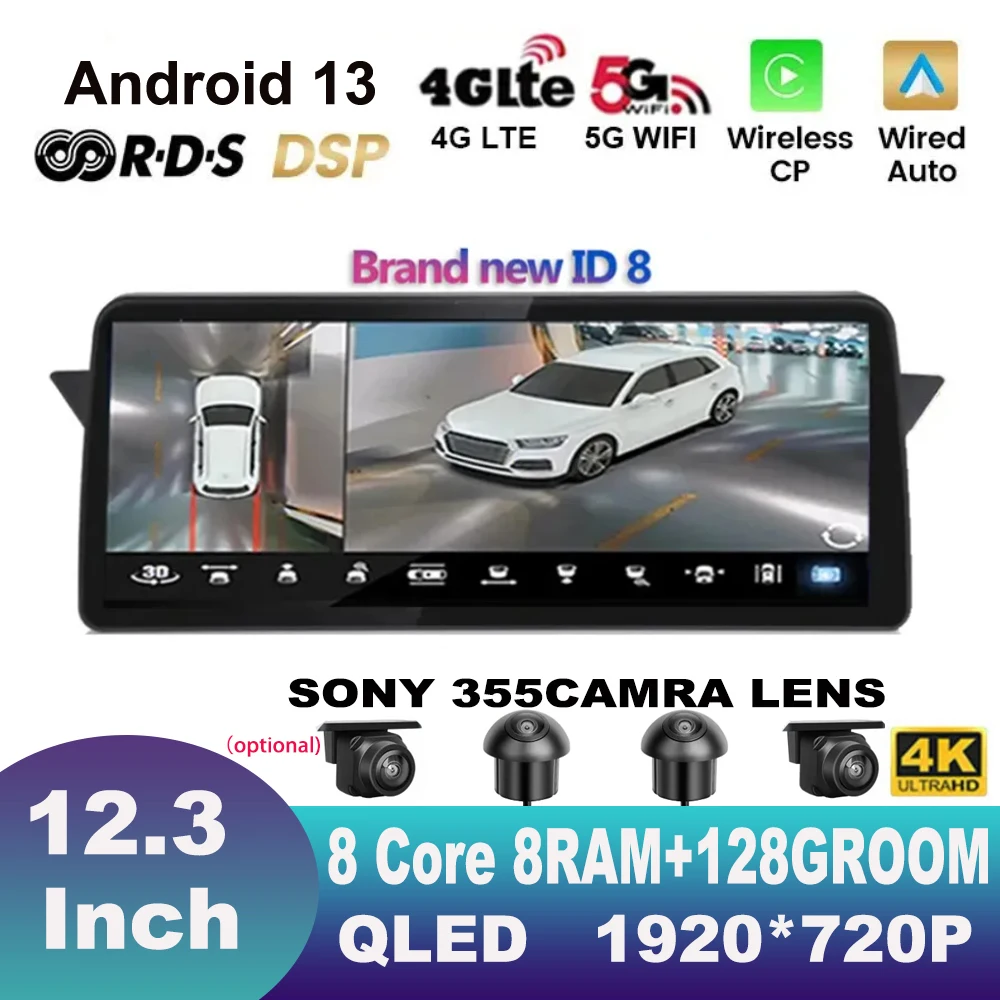 

For BMW X1 E84 2009 2010 2011 2012 2013 2014 2015 Android 12.3" Video Player Car Stereo Audio GPS Navigation Multimedia BT Radio