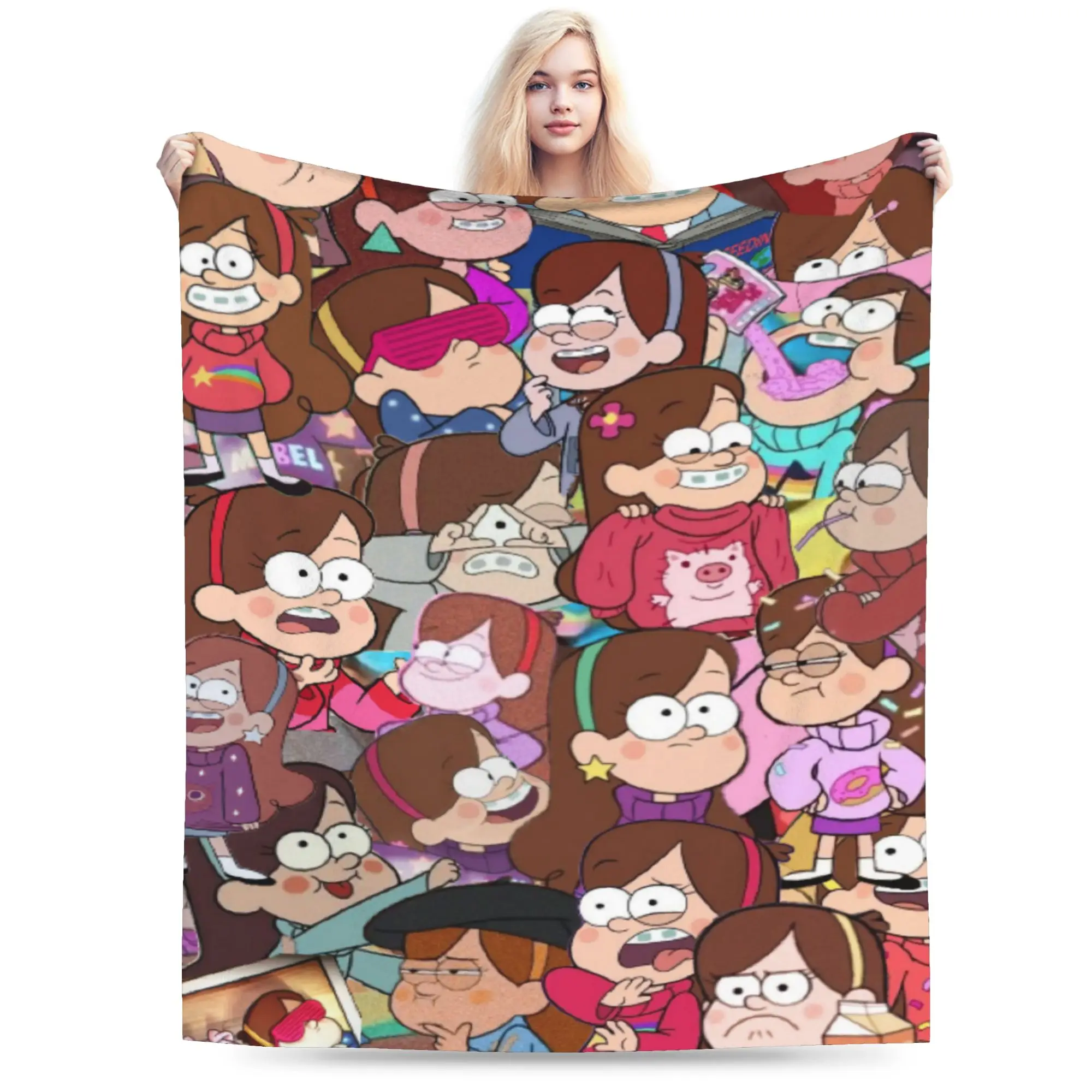 Gravitys Falls Blanket Multiple Sizes Warm Cozy Fluffy  Throw Blankets for Couch Sofa and Bed