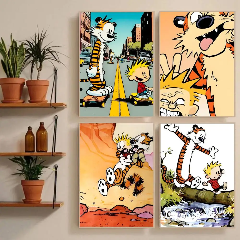 Anime H-Hobbes Poster Waterproof Wall Art Sticker For Bar Living Room Vintage Room Decor High Quality Print Gift