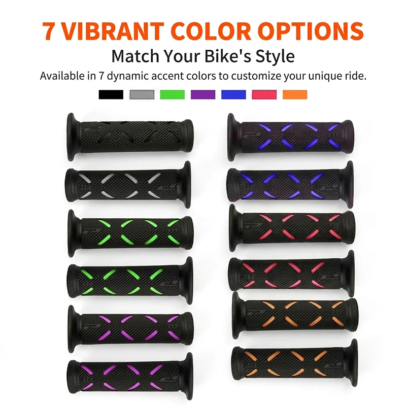 Handlebar Grips For Kawasaki Z125 Z300 Z400 Z500 Z650 Z750 Z800 Z900 Z900RS Z1000 Z1000SX ZZR 1400 ZX10R ZX14R ZX25R ZX4RR ZX4R