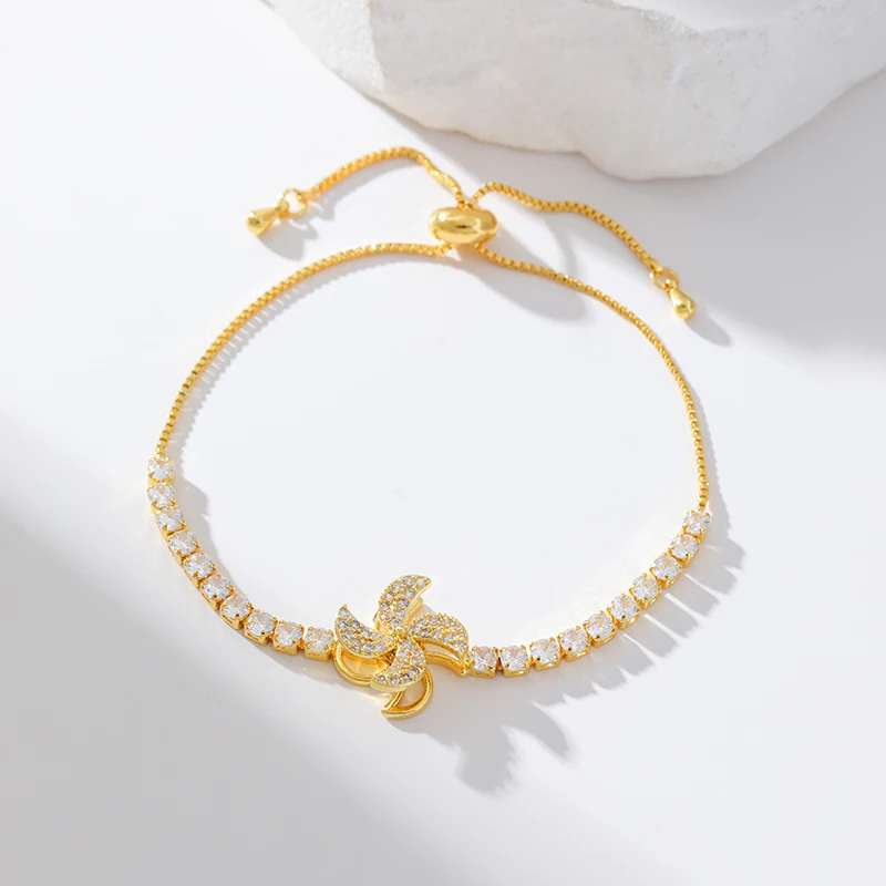 EILIECK Neue Mode Edelstahl Rotierendes Grünes Kleeblatt Zirkon Halsketten-Armband-Set für Frauen Trendiger Wasserdichter Schmuck Geschenk – Detail 23