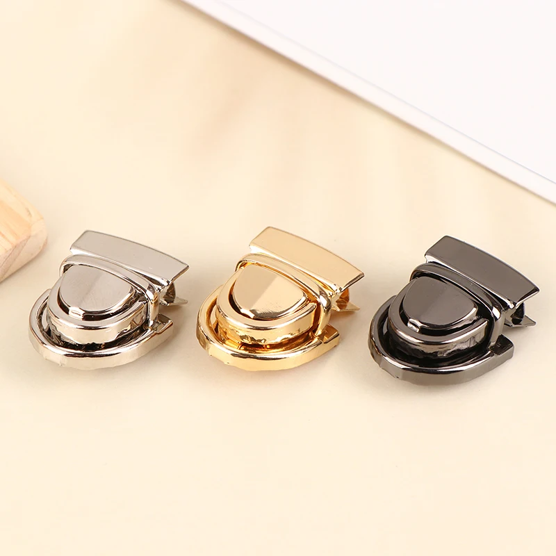 5Pcs Bag Lock Gold Silver Black Metal Clasp Catch Buckles For Handbags Shoulder Closures Snap Making DIY Purse Tote Accessories