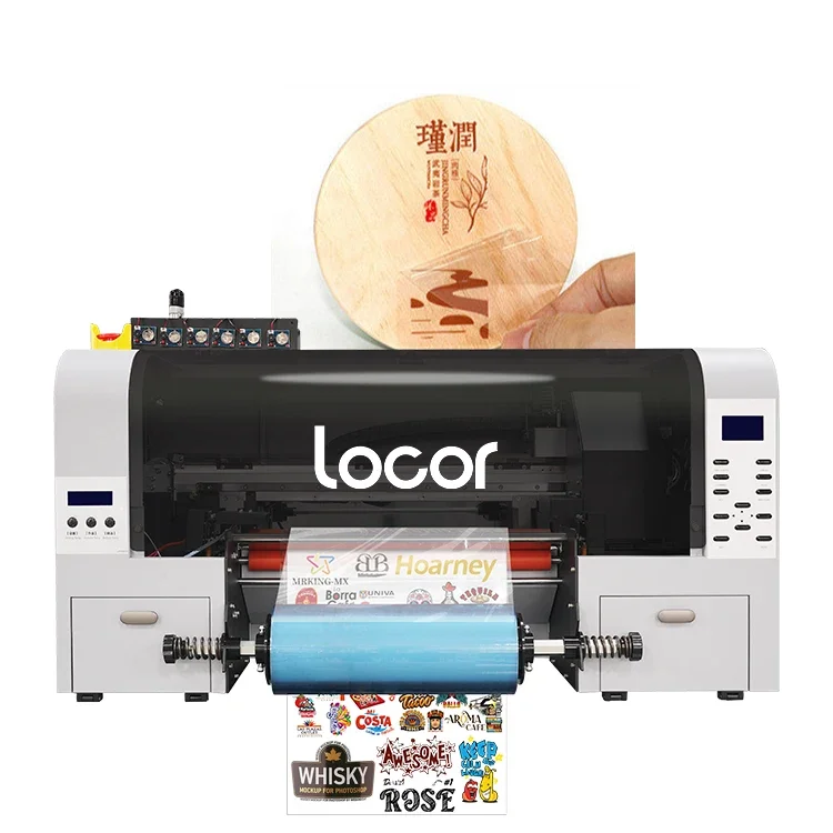 Locor A3 UV DTF Printer Printing And Laminating 2 in 1 UV Transfer Sticker Non Powders For Irregular Products