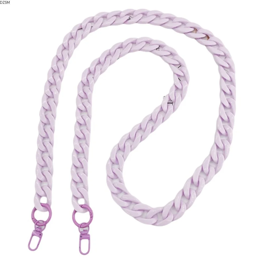 

Vintage Acrylic Phone Chain Anti-Slip Bright Color Crossbody Lanyard Wide Design Multi-functional Cell Phone Hanging Rope