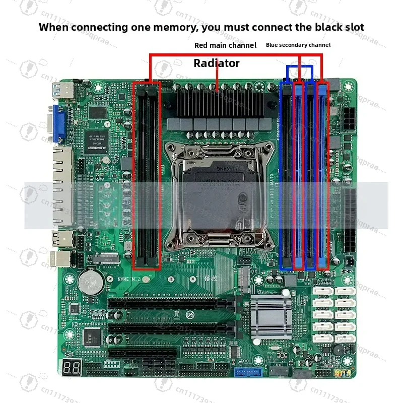4‑2.5G LAN 10‑SATA C612 X99 MATX Motherboard LGA2011‑3 For Xeon E5 V3 V4 NAS Soft Router IPC Storage Server