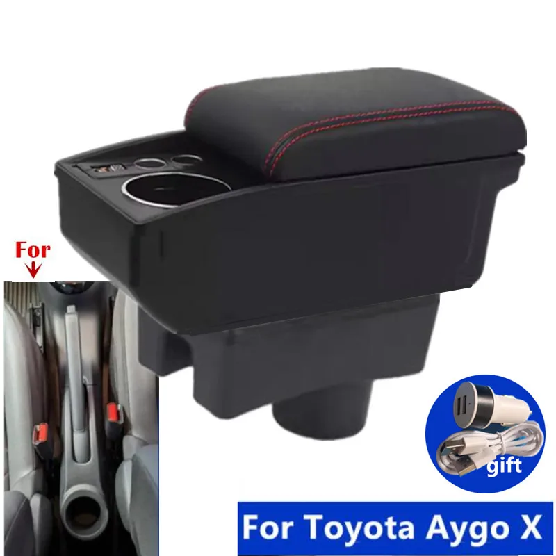 

Для Toyota Aygo X подлокотник для Toyota Aygo автомобильный подлокотник двухслойный ящик для хранения специальный модернизированный интерьер автомобильные аксессуары